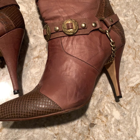 Wild Pair brown heeled boots - Picture 3 of 7